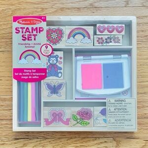 Melissa & Doug Wooden Stamp Set: Friendship - NIB
